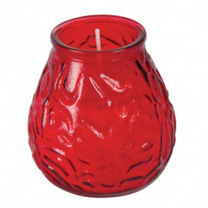 Candele veneziane Bolsius Low Boy - rosse - FourniResto - Fourniresto