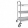 Carrello di Sgombero in Acciaio Inox - 3 Livelli - L 710 X P 405mm - 128Kg - Vogue