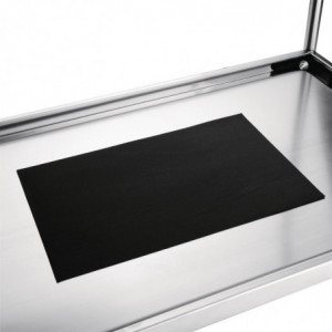 Piccolo Carrello di Sgombero in Acciaio Inox - 2 Livelli - L 710 x P 405mm - Vogue