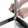 Piccolo Carrello di Sgombero in Acciaio Inox - 2 Livelli - L 710 x P 405mm - Vogue