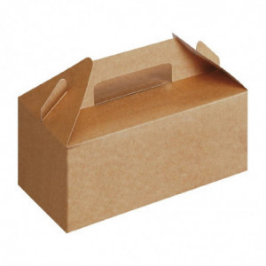 Small Recyclable Kraft Takeaway Boxes - Pack of 125 - Colpac