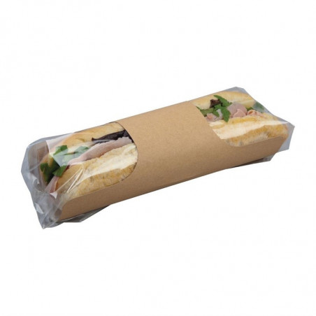 Sacchetti Baguette Kraft Riciclabili con Clip - Lotto da 500 - Colpac