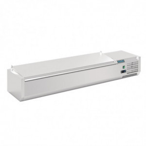 Saladette da banco con coperchio Serie G - 7 x GN 1/4 - Polar