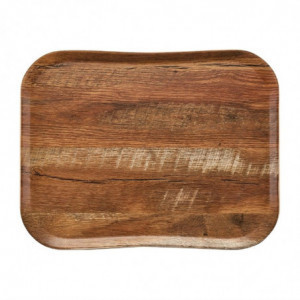 Century natural oak brown polyester tray - 330 x 430mm - Cambro - Fourniresto