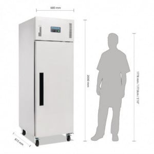 Armadio Refrigerato Negativo in Acciaio Inox 1 Porta - 514 L - Polar