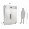 Frigo Positivo GN a Doppia Porta Serie G - 1200L - Polar