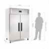 Armadio Frigorifero Negativo Gn Doppia Porta Serie G - 1200L - Polar - Fourniresto