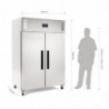 Armadio Refrigerato Negativo Gn Doppia Porta Serie G - 1200L - Polar