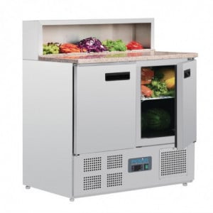 Bancone di preparazione refrigerato per pizze Serie G - 288L - Polar - Fourniresto