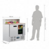 Bancone di preparazione refrigerato per pizze Serie G - 288L - Polar - Fourniresto