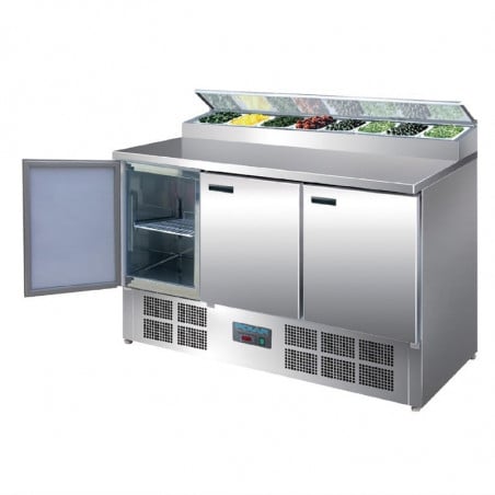 Bancone di preparazione refrigerato per pizze e insalate Serie G - 390L Polar - Fourniresto