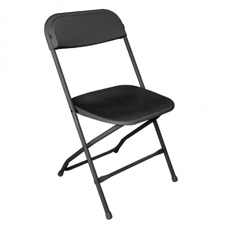 Chaises Pliantes Noires - Lot de 10 - Bolero - Fourniresto