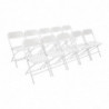 Folding White Chairs - Bolero - Fourniresto