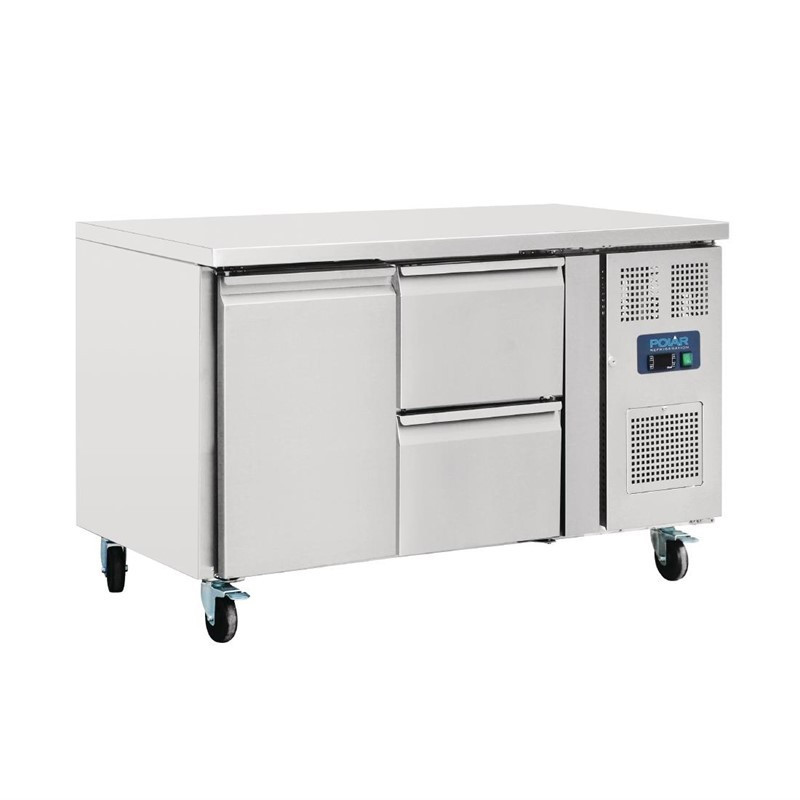 Tavolo Frigorifero 1 Porta 2 Cassetti - 228 L - Polar - Fourniresto