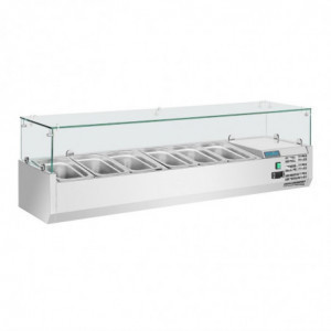 Vetrina refrigerata per ingredienti 5x GN 1/3 e 1x GN 1/2 Serie G - Polar - Fourniresto