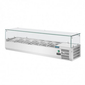 Vetrina refrigerata per ingredienti 5x GN 1/3 e 1x GN 1/2 Serie G - Polar - Fourniresto