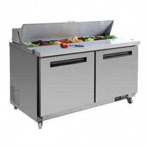 Preparation Counter 2 Doors - 527 L 16 X GN 1/6 - Polar - Fourniresto