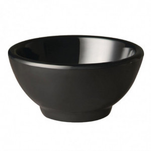 Bowl Rotondo in Melamina Pura Nero - Ø130mm - APS - Fourniresto