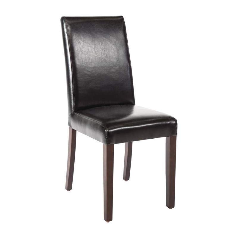 Chaises En Simili Cuir Noires - Bolero - Fourniresto