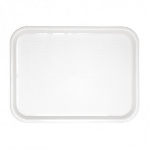 White Plastic Fast Food Tray 345 x 265mm - Olympia KRISTALLON - Fourniresto