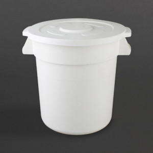 White Round Container 38L - Vogue - Fourniresto