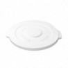 White 76L Round Container Lid - Vogue - Fourniresto