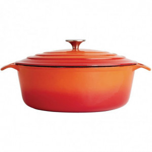 Oval Orange Casserole Dish - 5L - Vogue