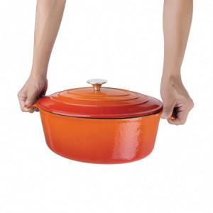 Cocotte Ovale Arancione - 5L - Vogue