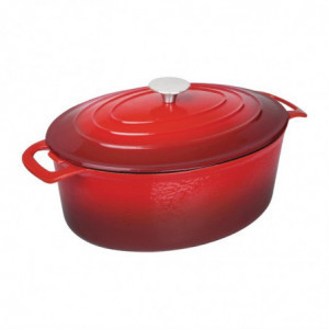 Grande Cocotte Ovale Rossa - 6L - Vogue