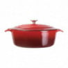 Grande Cocotte Ovale Rossa - 6L - Vogue