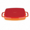 Plat en Fonte Rectangulaire Orange - 2,8L - Vogue