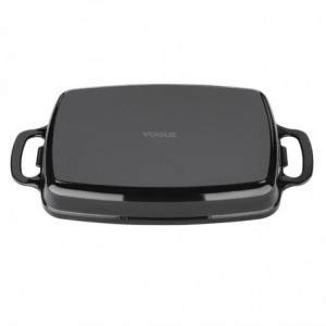 Rectangular Black Cast Iron Dish - 2.8L - Vogue