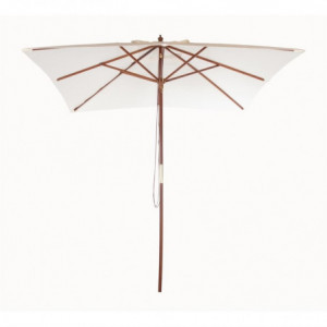 Parasol Carré Écru - L 2500 x P 2500mm - Bolero