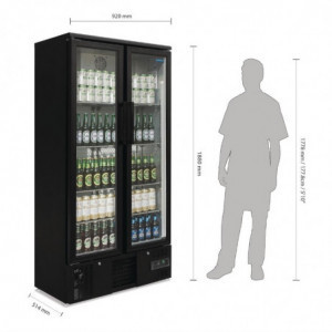 Retrobar Verticale a Doppia Porta a Battente Serie G Polar - 490L - Polar