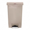 Cestino con pedale frontale Slim Jim beige - 50L - Rubbermaid