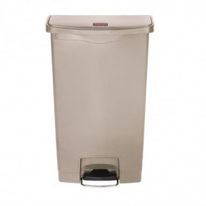 Cestino con pedale frontale Slim Jim beige - 68L - Rubbermaid