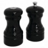 Salt and pepper set in black wood - Olympia - Fourniresto