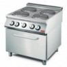 Forno Elettrico 4 Piastre Su Forno Elettrico Statico - P 700 - Gastro M