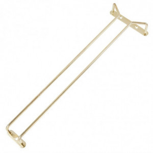 Supporto per bicchieri a stelo in ottone 410mm - FourniResto - Fourniresto
