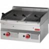 Griglia Pietra Lavica Gas-P 600mm - Gastro M