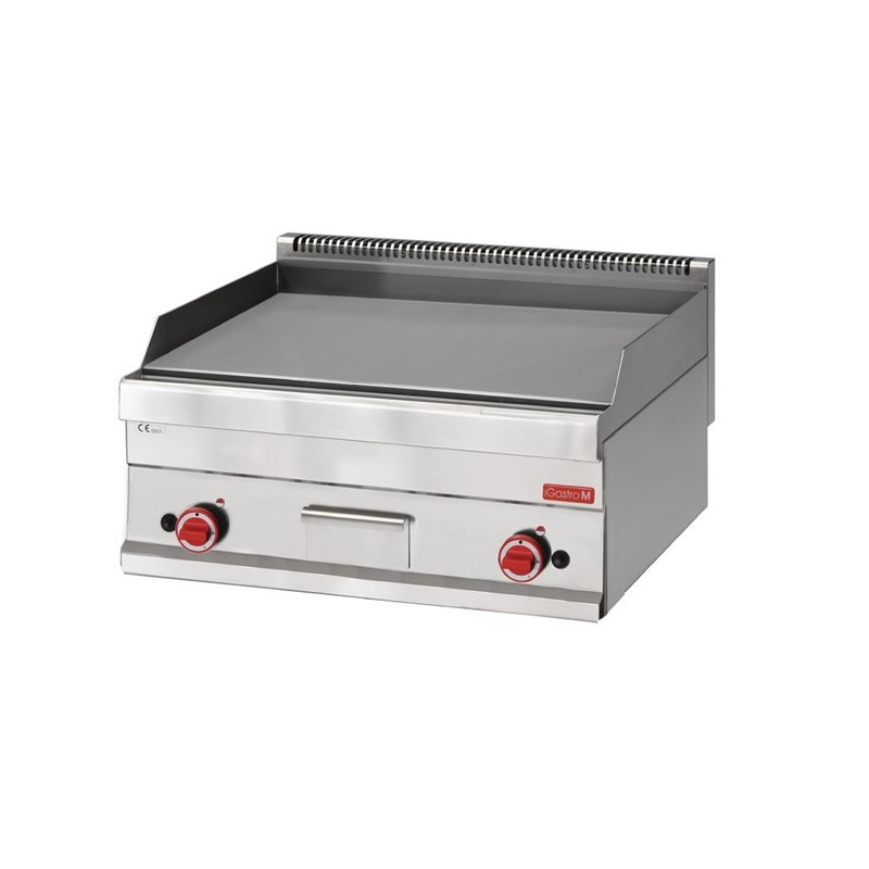 Plancha gaz 650 avec plaque lisse chromée - Gastro M - Fourniresto