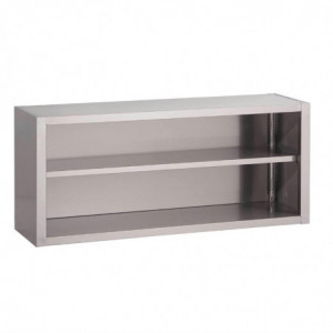 Open Stainless Steel Wall Cabinet - Space-saving & Versatile