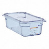 Blue Airtight Container ABS - GN 1/3 100 mm - Araven - Fourniresto