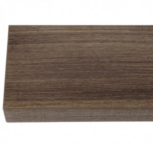 Piatto Tavolo Quadrato Effetto Legno Rovere Rustico - L 600mm - Bolero