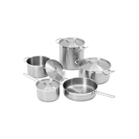 Set of 9 saucepans