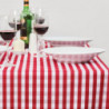 Square red checkered polyester tablecloth 1780 x 1780mm - Mitre Essentials - Fourniresto