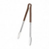 405mm brown serving tongs - Vogue - Fourniresto