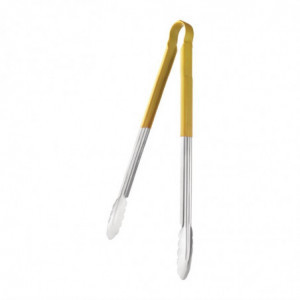 405mm yellow serving tongs - Vogue - Fourniresto