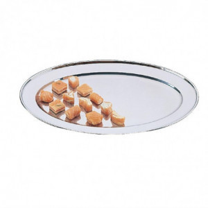 Oval stainless steel serving dish - 250mm - Olympia - Fourniresto