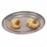 Oval stainless steel serving dish - 407mm - Olympia - Fourniresto